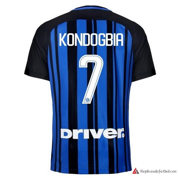 Camiseta Inter Primera equipación Kondogbia 2017-2018